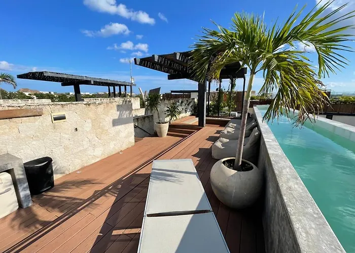 Apartamento Exclusivo 3 Hab, Terraza Privada, Alberca Y Asador *